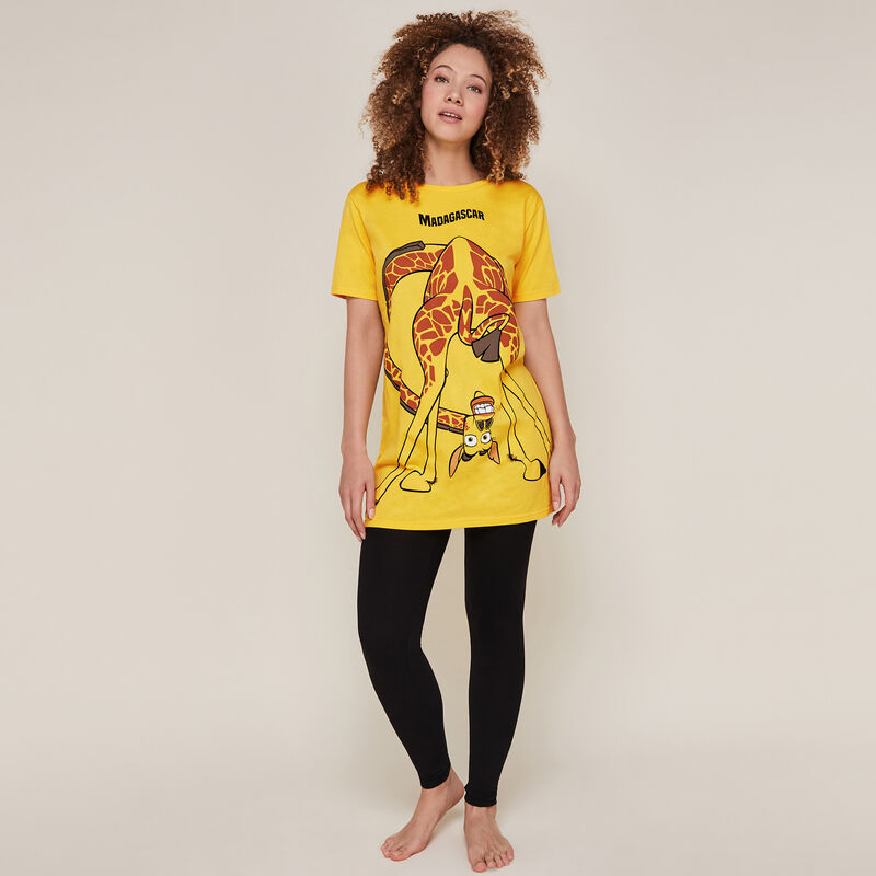 Top con estampado de Madagascar - amarillo Top con estampado de Madagascar - amarillo ;
