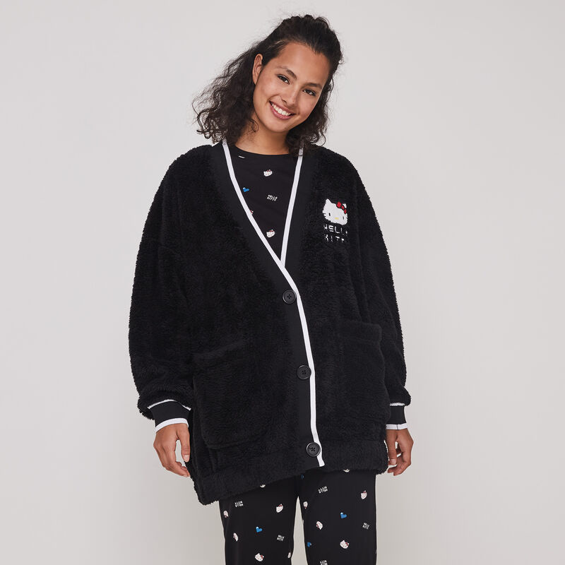 chaqueta polar con parche de hello kitty polakittiz chaqueta polar con parche de hello kitty polakittiz;