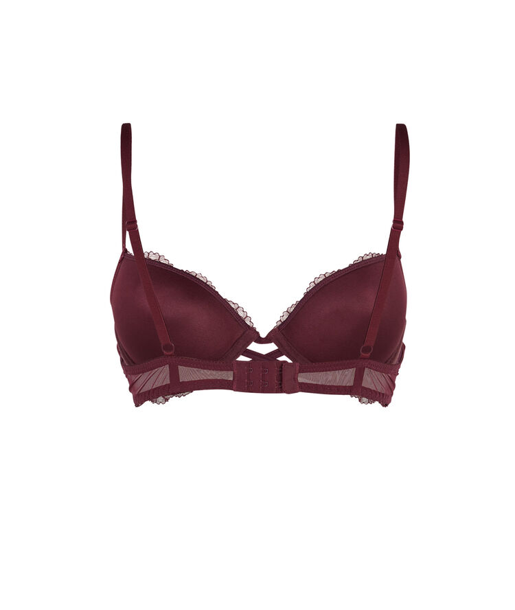 Sujetador push-up burdeos everydayiz rojo.