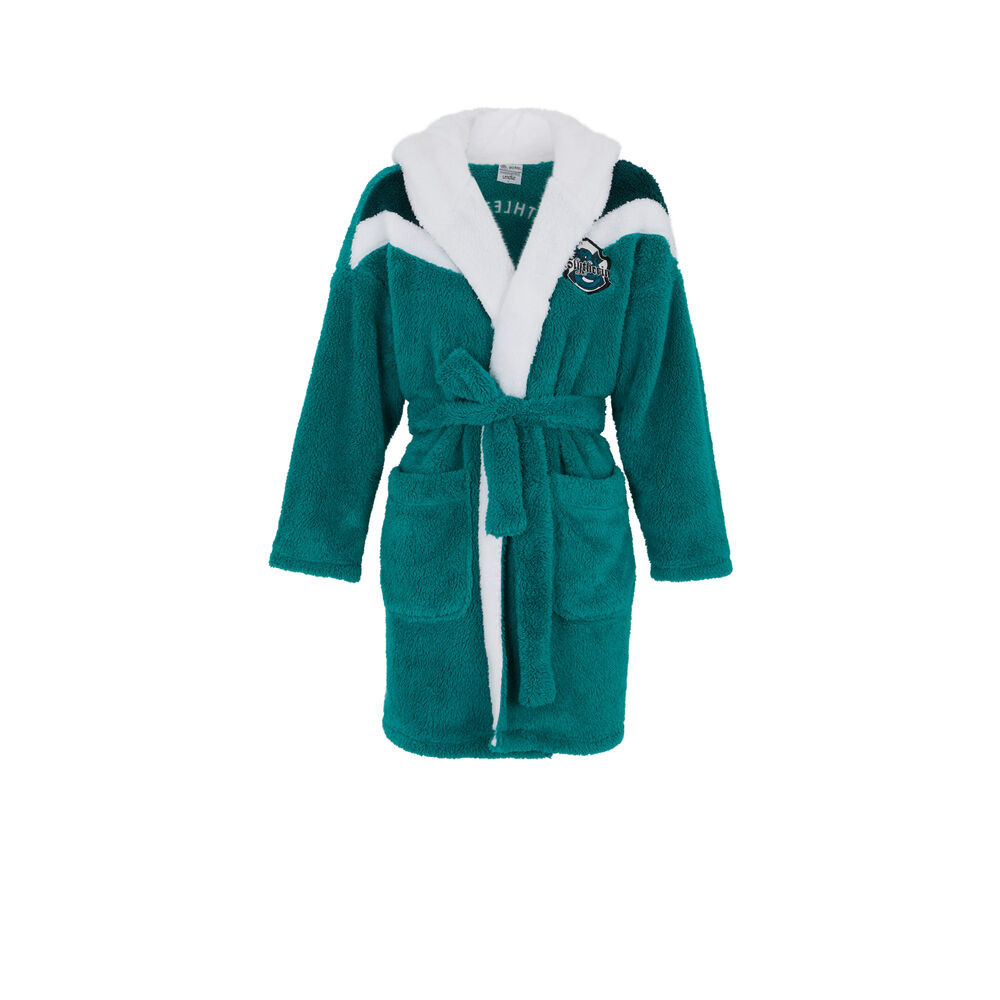 Albornoz de polar slytherin - verde verde.