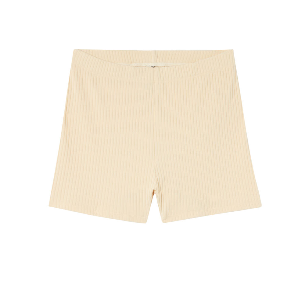 Pantalón ciclista liso - crudo crudo.