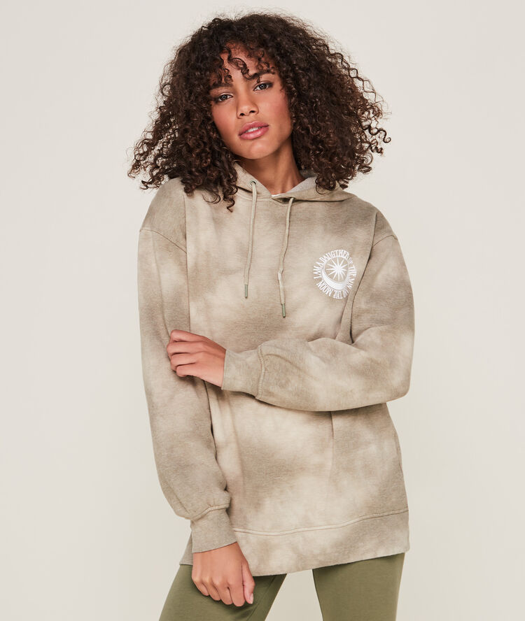 Sudadera estampado tie and dye tyenirviz caqui.