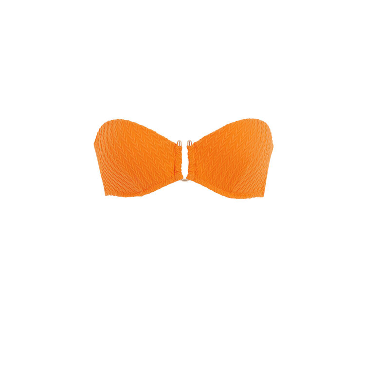 Parte de arriba de bikini bandeau naranja funbraidiz orange.