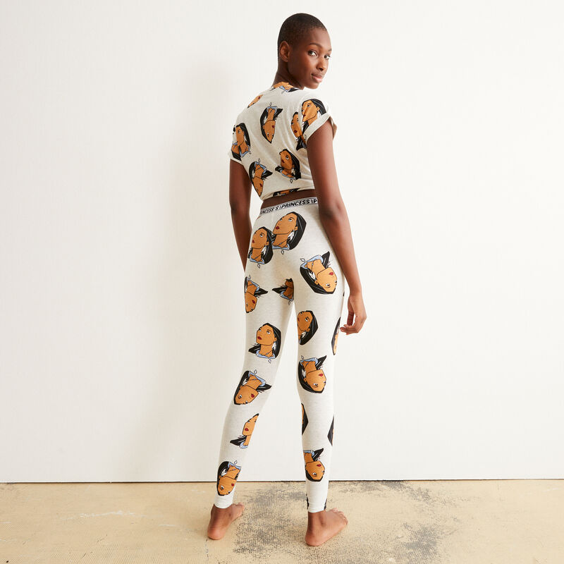leggings con motivos de Pocahontas - crudo leggings con motivos de Pocahontas - crudo;
