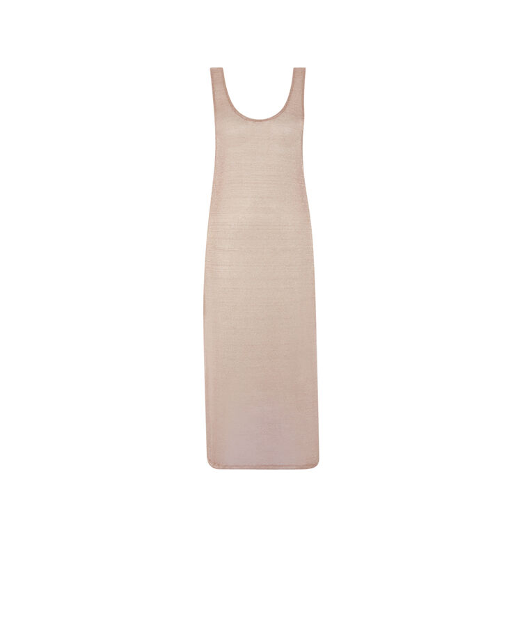 Vestido de hilo metálico ligero - bronce bronce.