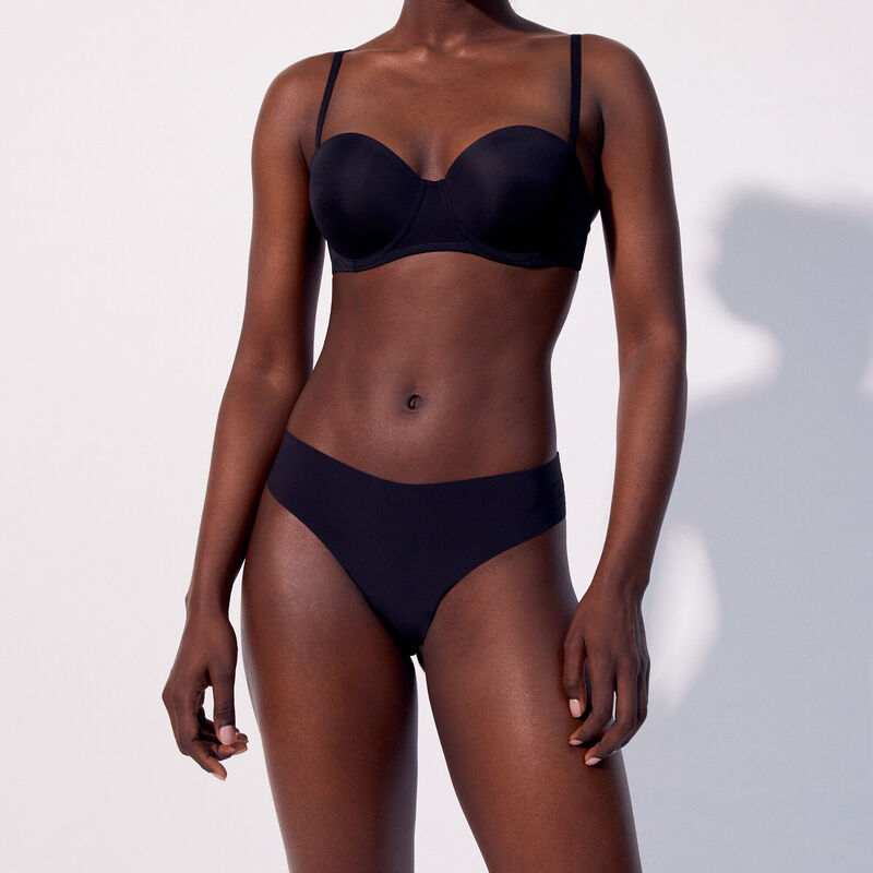 Sujetador bandeau de microfibra - negro Sujetador bandeau de microfibra - negro;