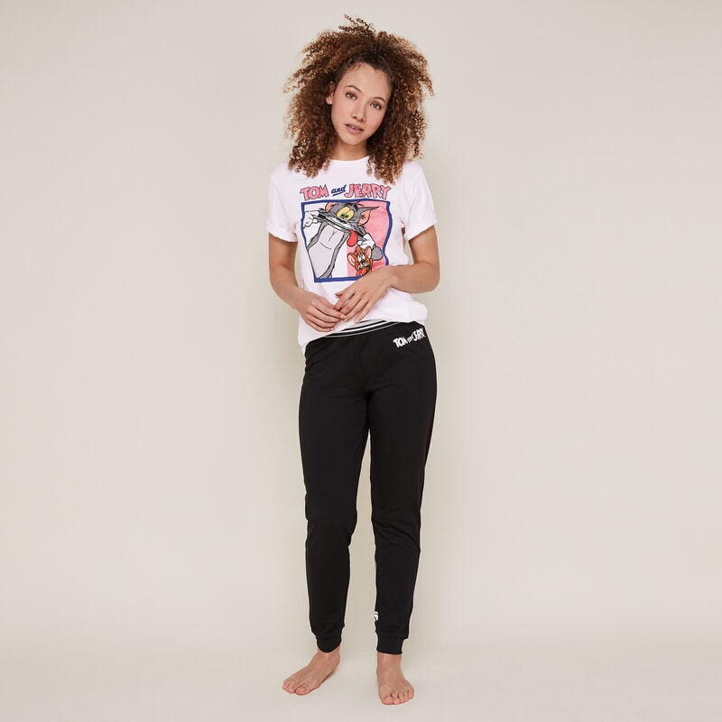 Top con estampado de Tom y Jerry - crudo Top con estampado de Tom y Jerry - crudo;