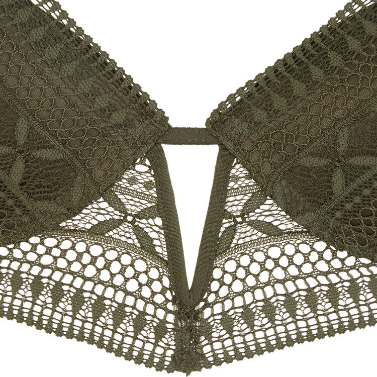 Sujetador corpiño push-up caqui elenoriz green.
