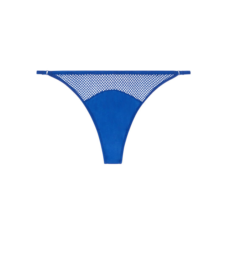 Tanga de tul - azul real azul.