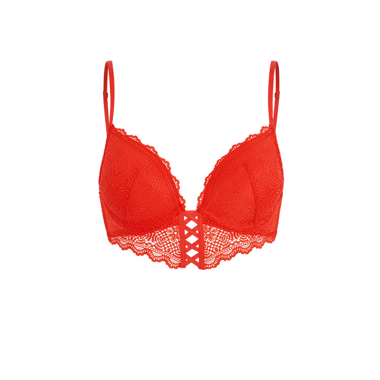 Sujetador corpiño push-up rojo mahaliz rojo.