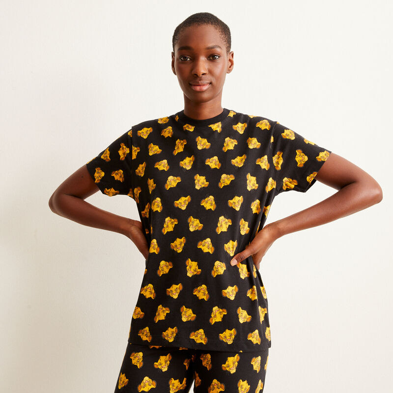 Top con motivos de Simba - negro Top con motivos de Simba - negro;