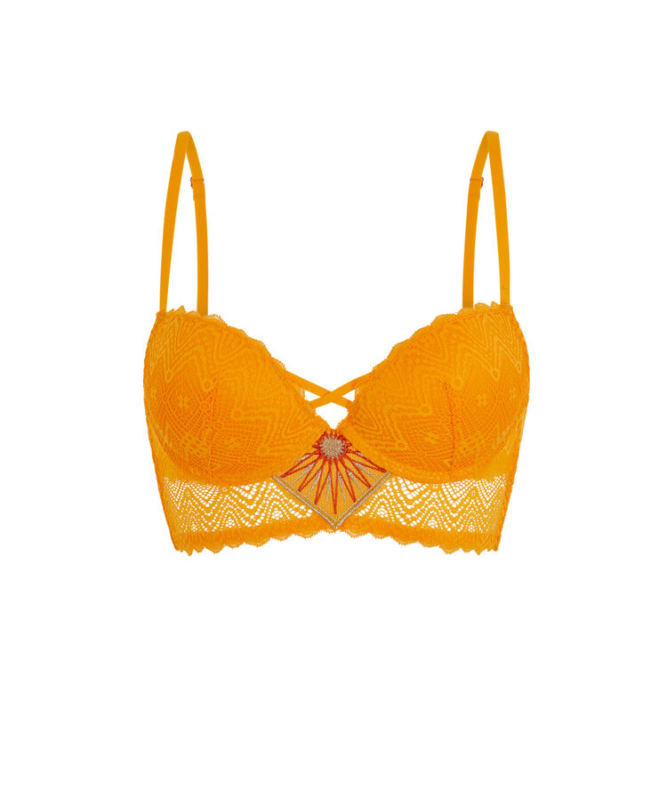 Sujetador corpiño push-up ocre horoscopiz ocre.