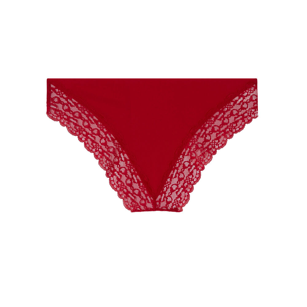 Braguita de microfibra shomiz rojo.