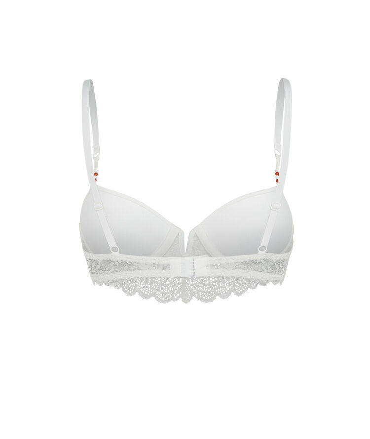 Sujetador corpiño push-up - blanco blanco.