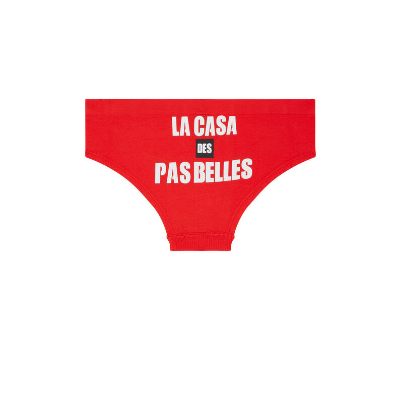 Shorty con mensaje depabelliz rouge.
