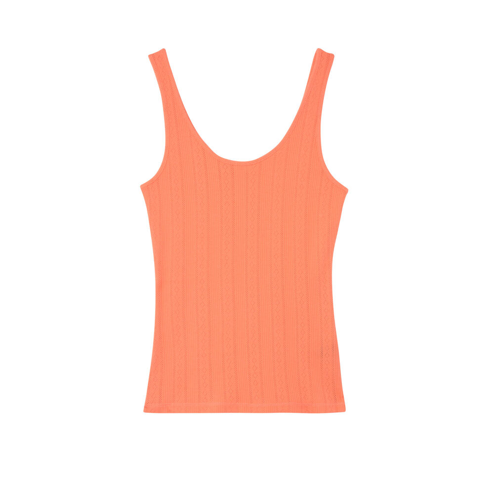 Camiseta lisa de punto con puntitos - roja rojo.