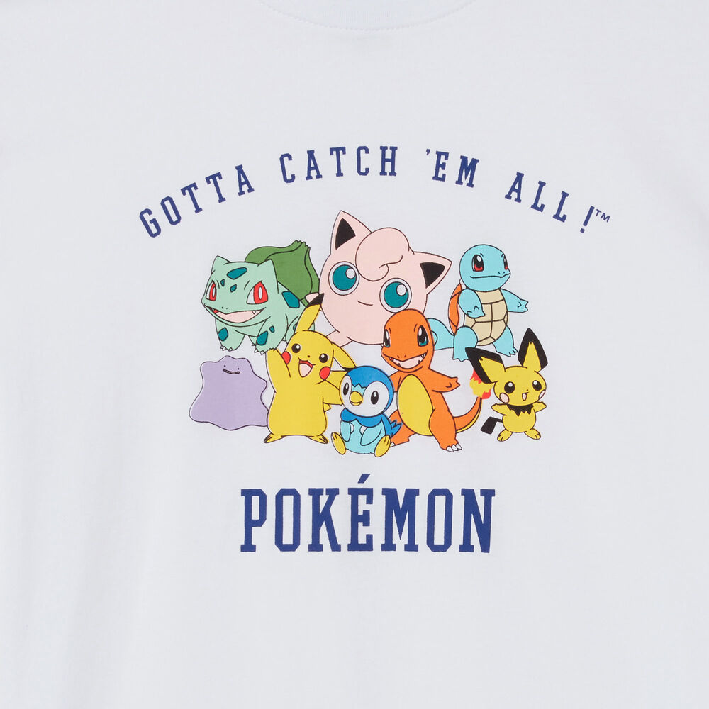 Top con estampado de pokémon - blanco blanco.