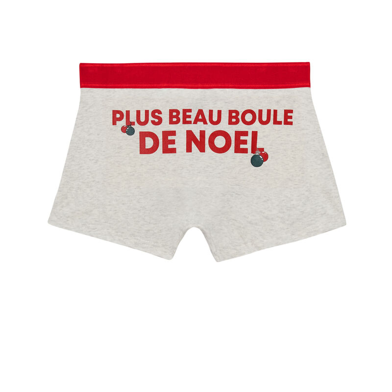 boxer à message plus beau boule - gris boxer à message plus beau boule - gris;