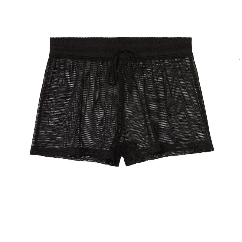 Shorts de rejilla - negro Shorts de rejilla - negro ;