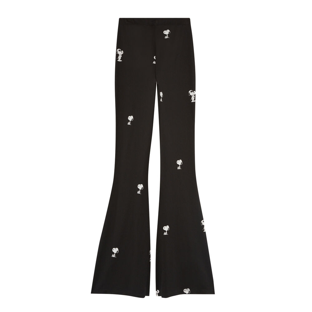 Pantalón con motivos de snoopy - negro negro.