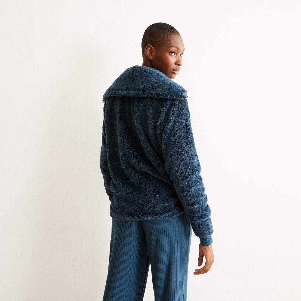 Chaqueta polar con cremallera - azul azul.