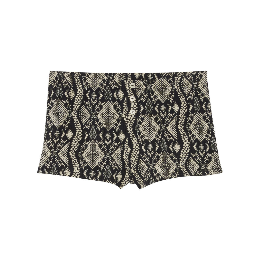 Short estampado de pitón - crudo crudo.