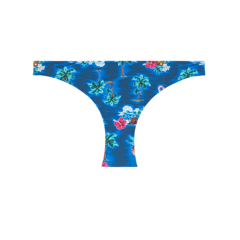 parte de abajo de bikini braguita con motivos hawaianos - azul parte de abajo de bikini braguita con motivos hawaianos - azul;
