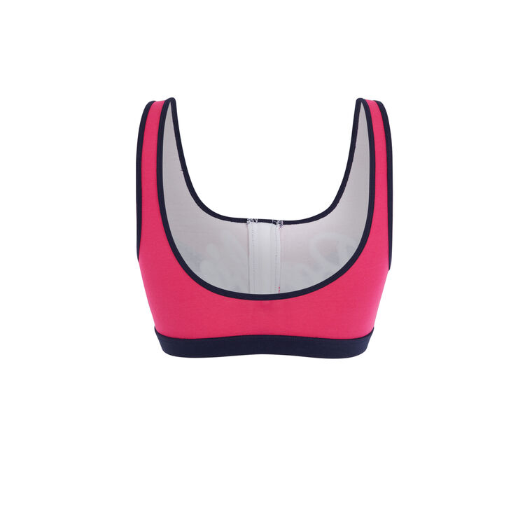 Sujetador con cremallera con logo barbie pinkbarbiz fucsia.