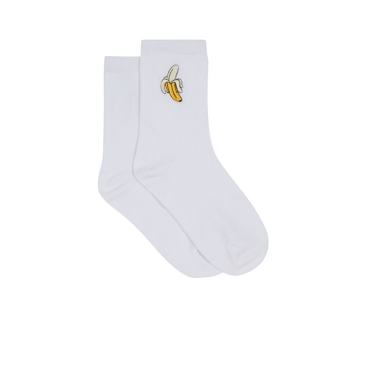 Calcetines blancos bananasmiliz Calcetines blancos bananasmiliz;