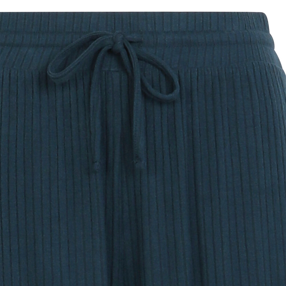 Pantalón ancho con cordón para atar - azul azul.
