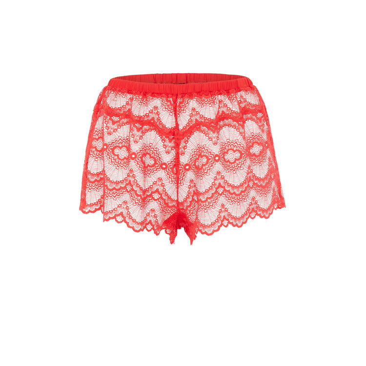 Short rojo dentelliz Short rojo dentelliz;