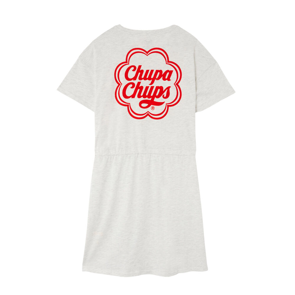 Vestido con lazada chupa chups - gris jaspeado gris.