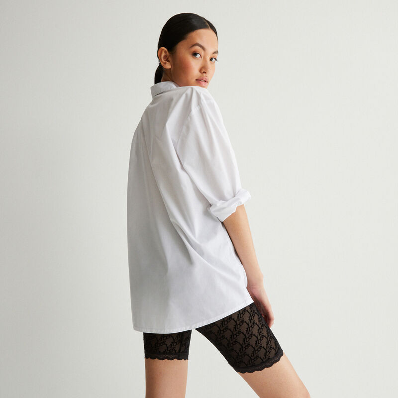 camisa de manga larga efecto boyfriend - blanca camisa de manga larga efecto boyfriend - blanca;