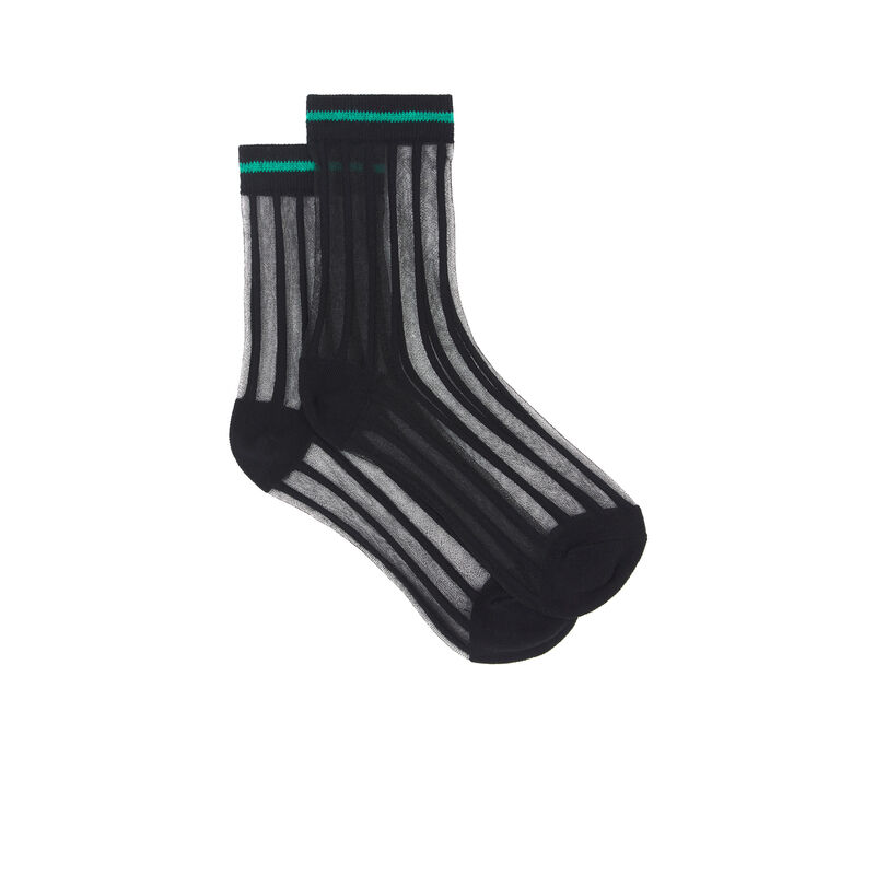 Calcetines con detalle de transparencia polariz Calcetines con detalle de transparencia polariz;