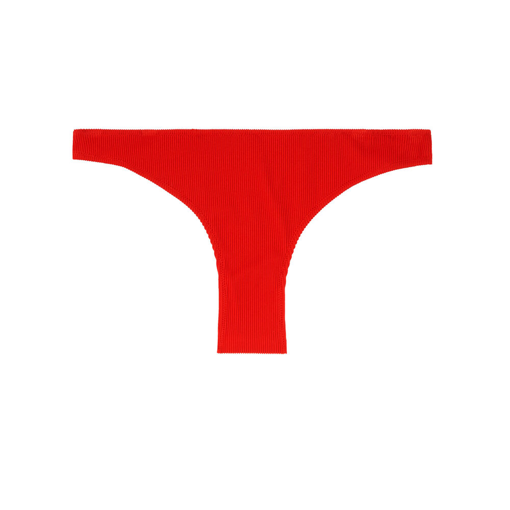 Braguita de bikini gofrada - roja rojo.