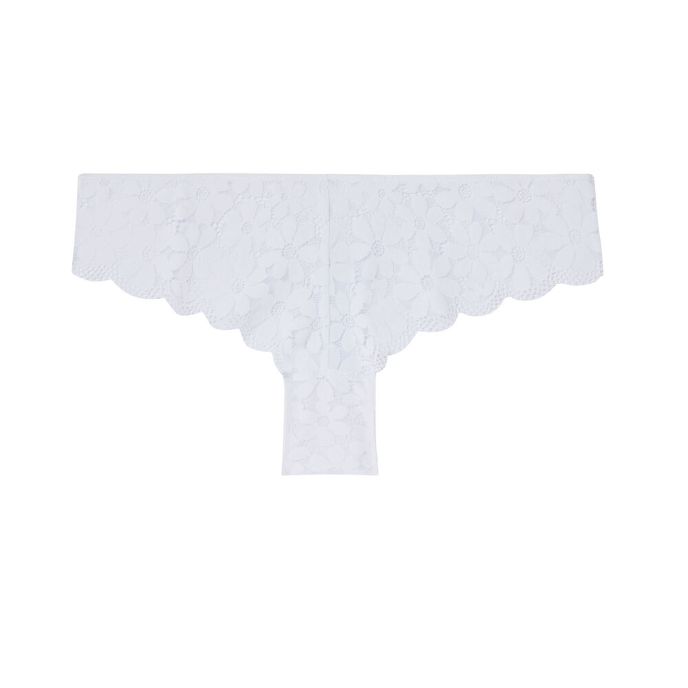 Braguita culotte de encaje - blanco blanco.