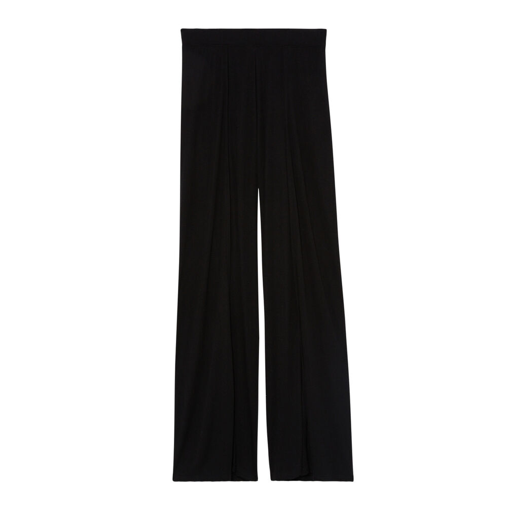 Pantalón ancho con apertura - negro negro.