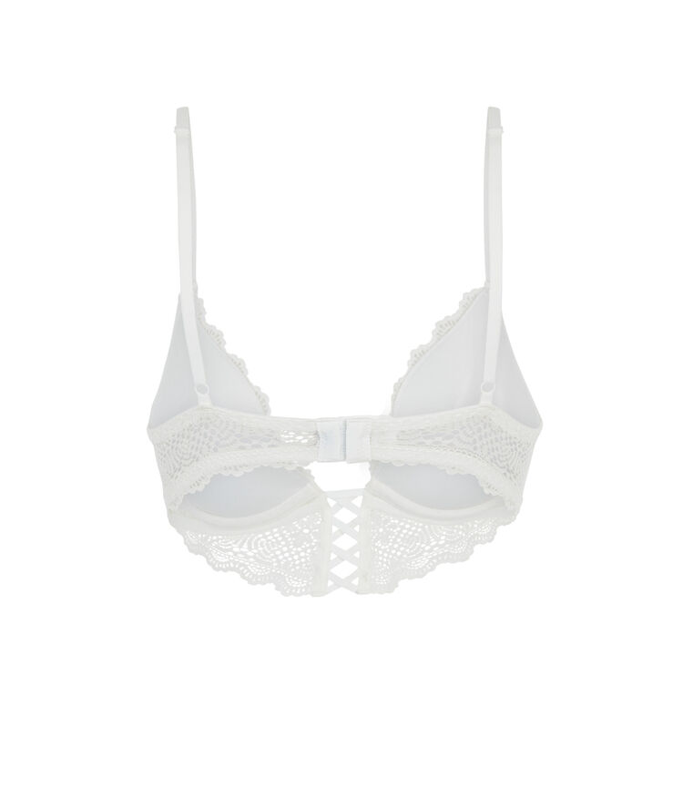 Sujetador bustier push up mahaliz blanc.