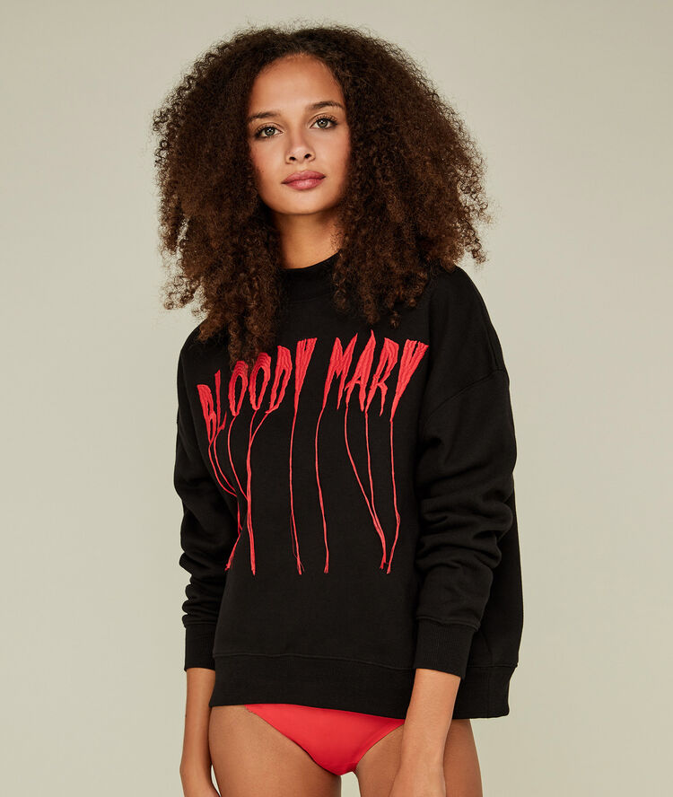 Sudadera negra horroriz black.