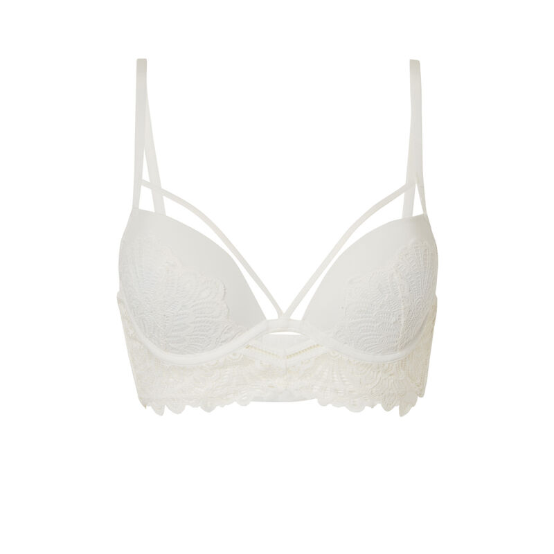 Sujetador push-up cintas cruzadas - crudo Sujetador push-up cintas cruzadas - crudo;
