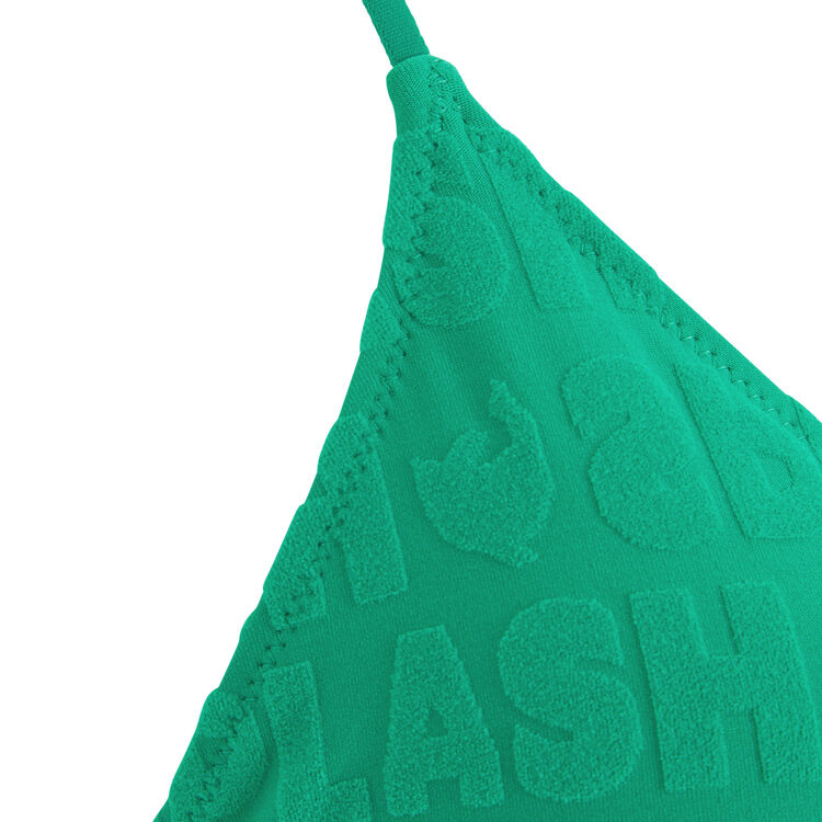 Top de bikini verde esmeralda epongiz splashiz green.