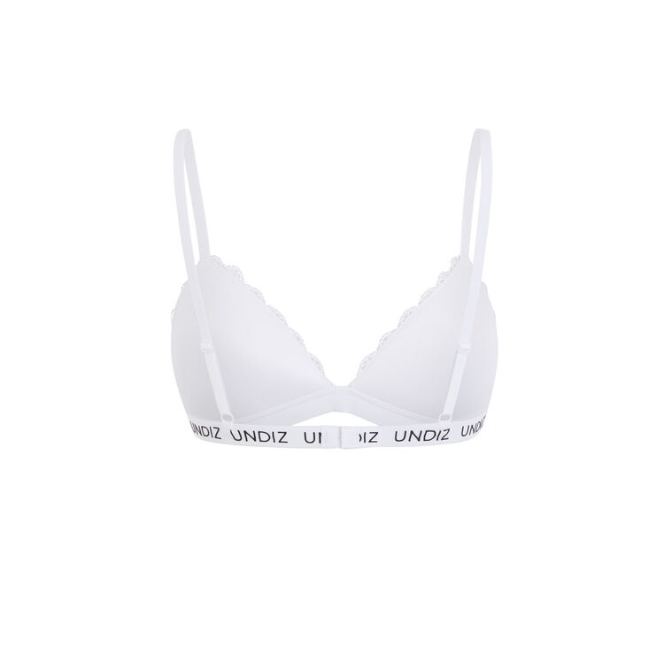 Sujetador triangular blanco laciz Sujetador triangular blanco laciz;