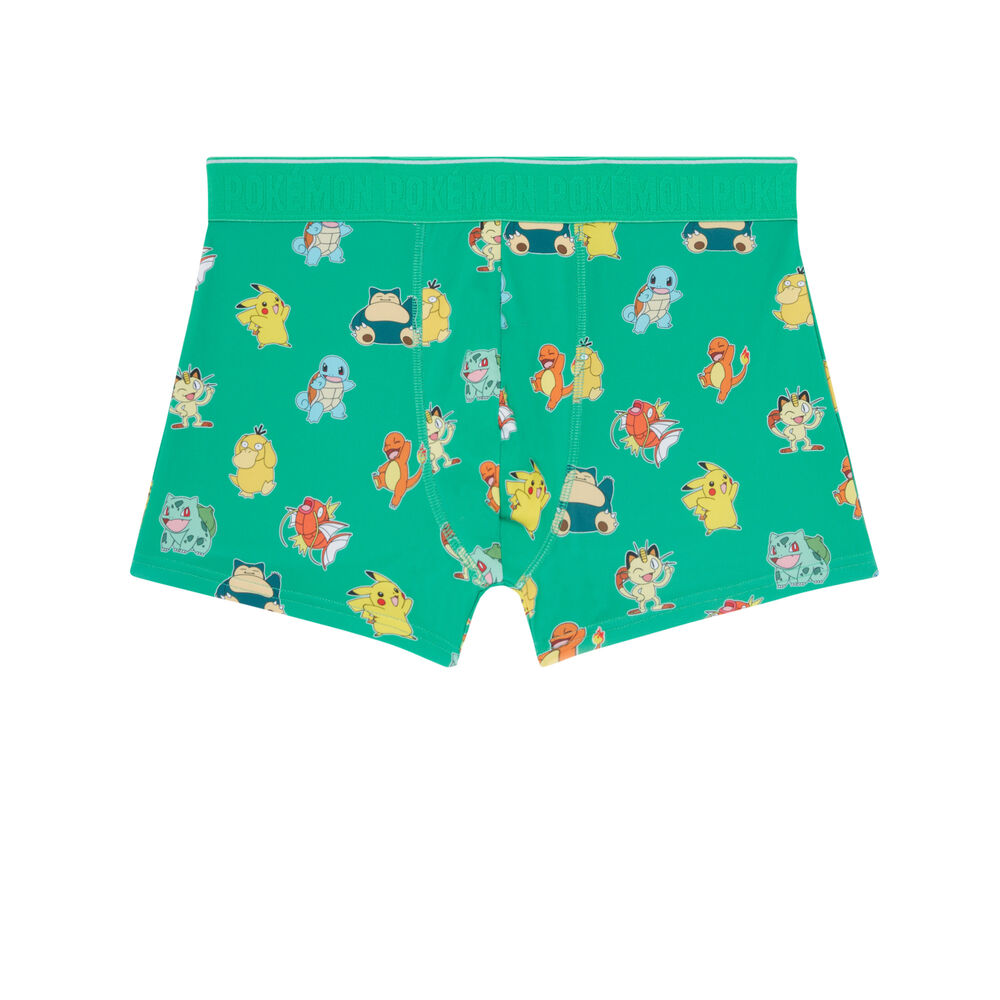Bóxer con estampados de pokémon - verde verde.