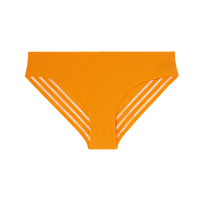 Braguita de microfibra con detalle de encaje calado - naranja Braguita de microfibra con detalle de encaje calado - naranja;