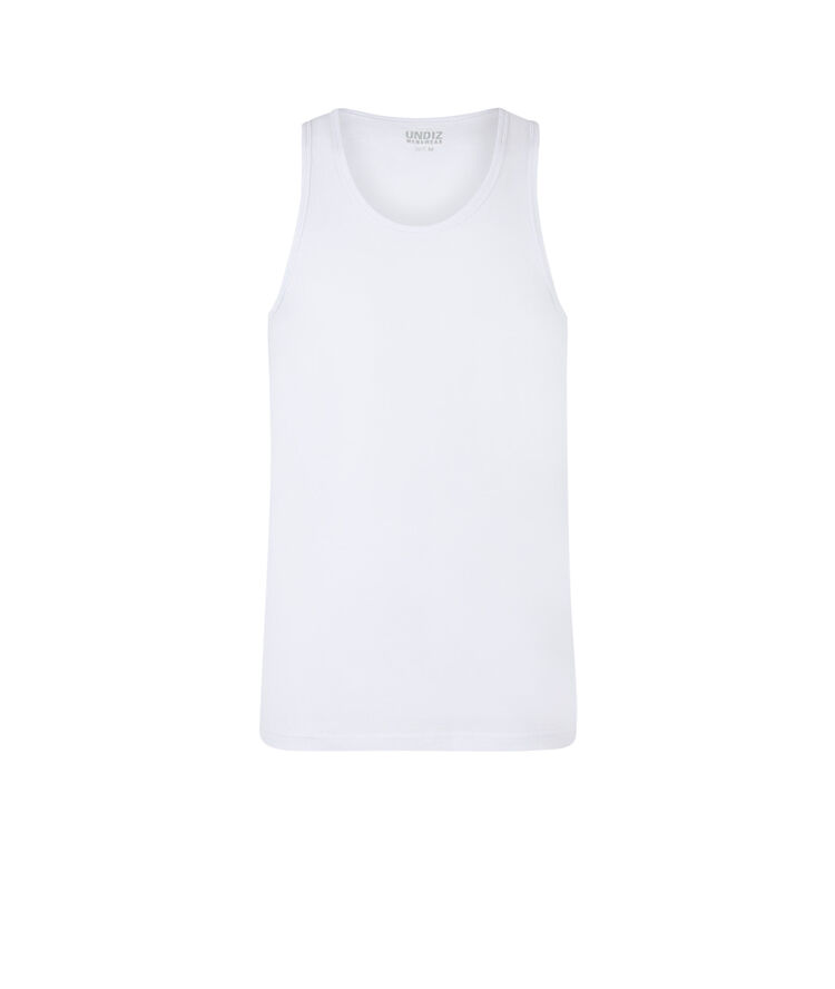 Camiseta de algodón lisa yodiz blanco.