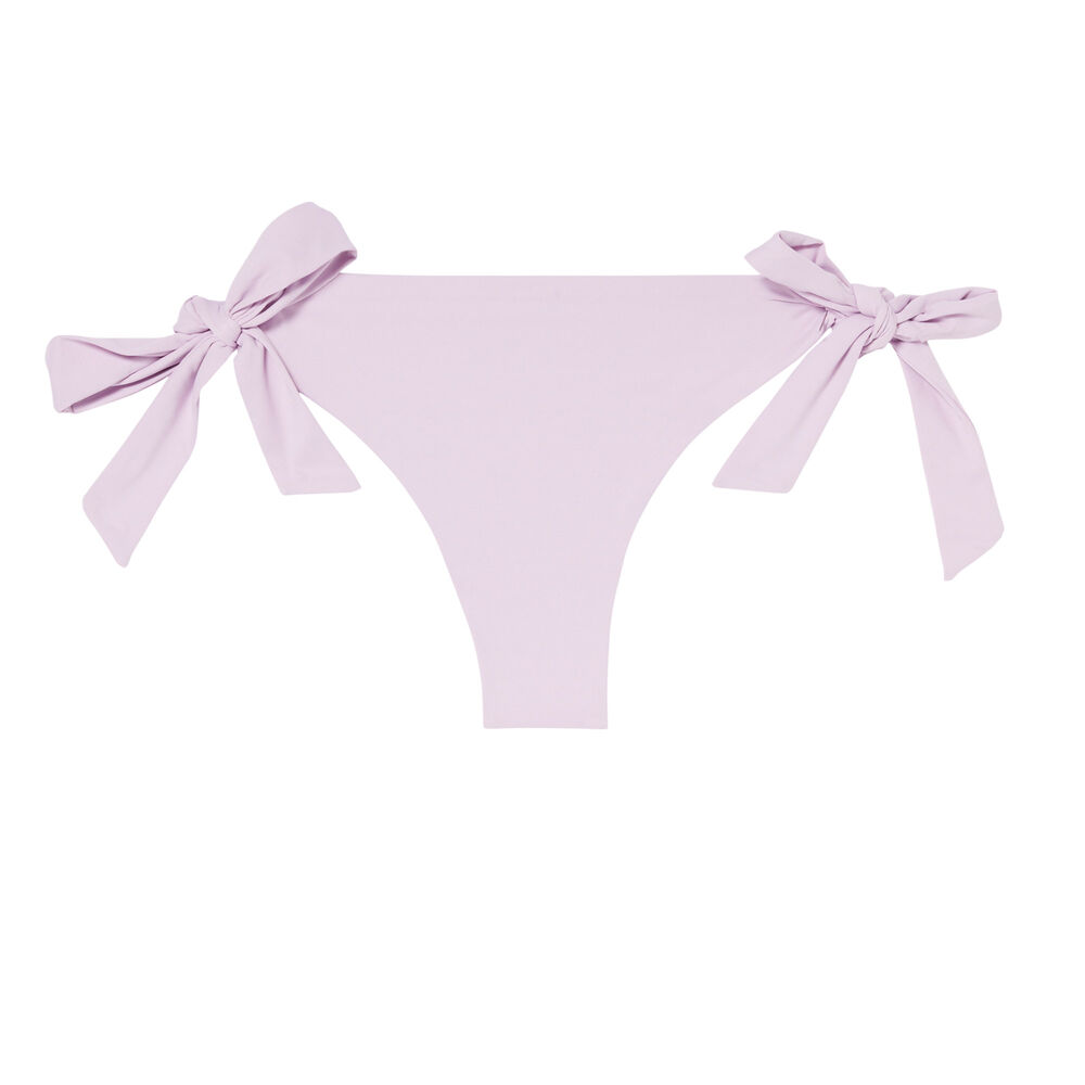 Braguita brasileña de bikini con lazos - lila violeta.