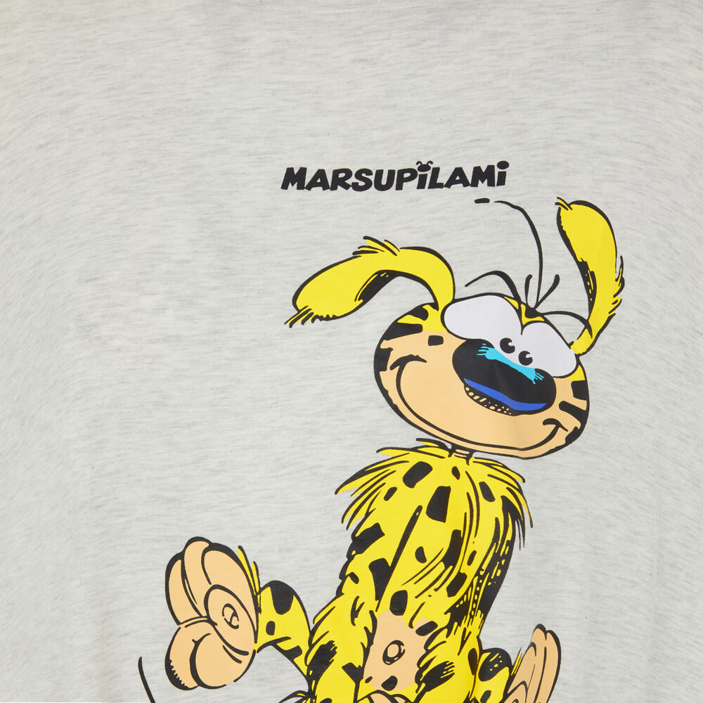 Camiseta larga de manga corta marsupilami - gris gris.