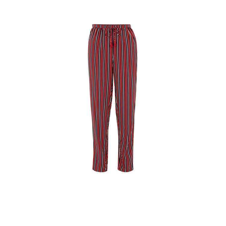 Pantalon fluide à rayures redrayiz bordeaux.