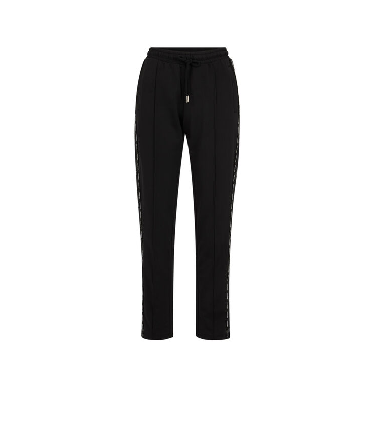 Pantalón de chándal con abertura en los laterales negro.