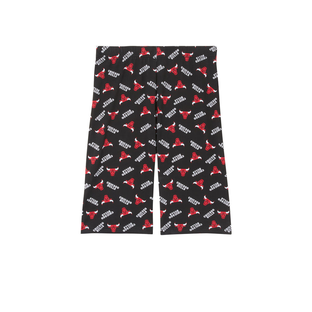 Ciclista chicago bulls - negro negro.